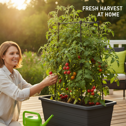 Garden Raised Bed Planter Boxes with Trellis