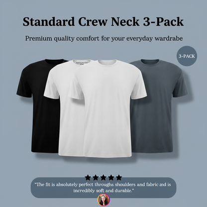 Standard Crew Neck 3-Pack